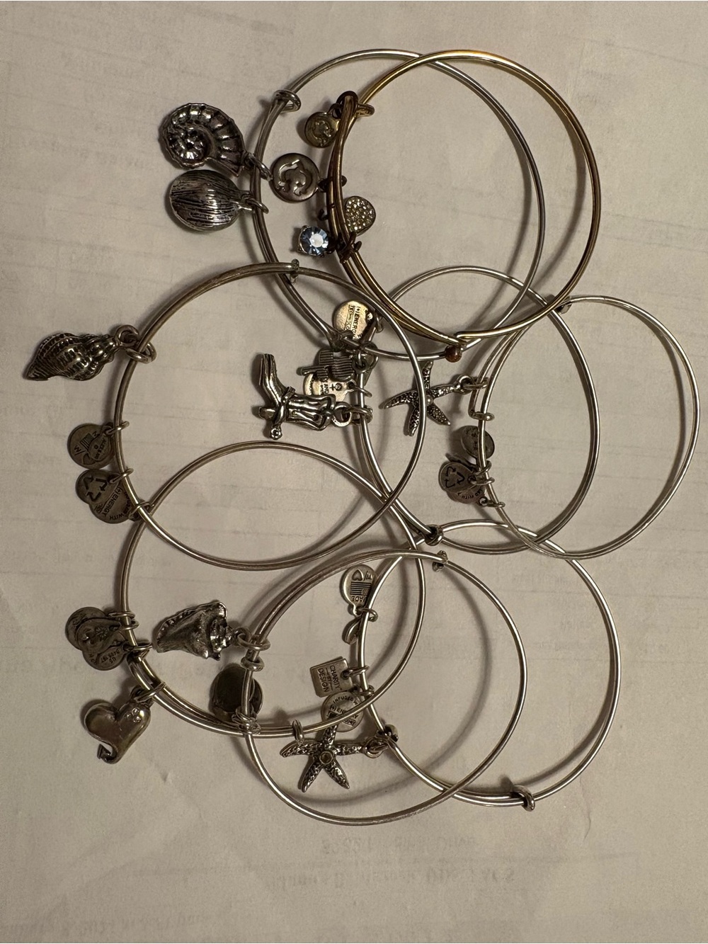Vintage ALEX & ANI Bracelet Lot Set of 8. Y2K.